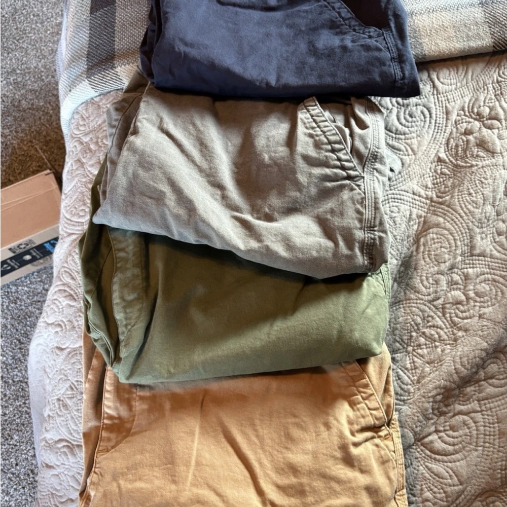 Old Navy Women's Cargo Shorts - Blue, Gray, Green, Tan 4 pairs